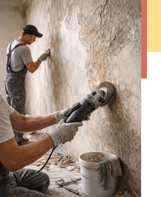 Снятие и удаление краски со стен в Кунгуре от 2154 руб. — ОТДЕЛОЧНИК-Кнг