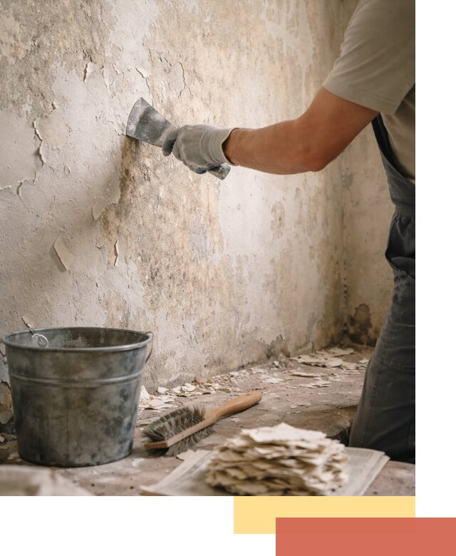 Удаление старой краски со стен в Кунгуре качественно и быстро