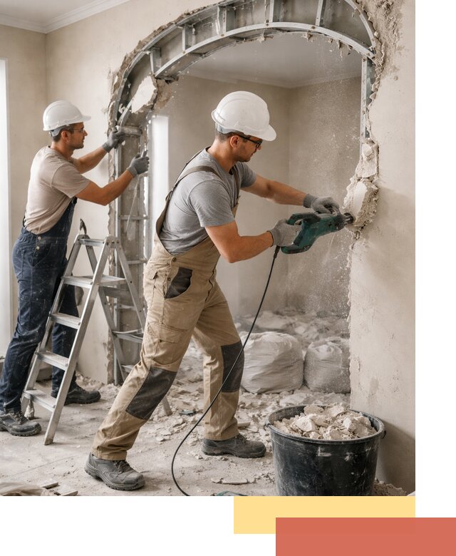 Демонтаж гипсокартонной арки в Кунгуре быстро и аккуратно