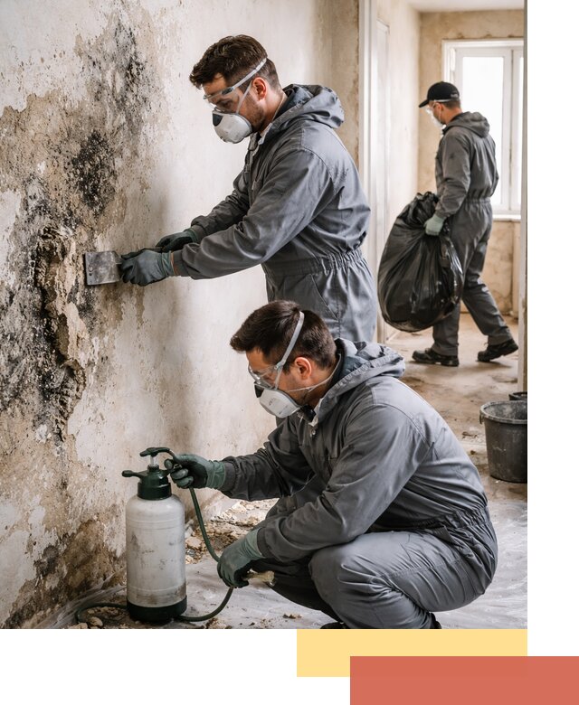 Удаление плесени со стен профессионально в Кунгуре