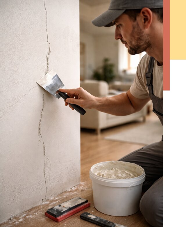 Заделка трещин и сколов в Кунгуре от 2513 руб. — быстро и недорого | ОТДЕЛОЧНИК-Кнг