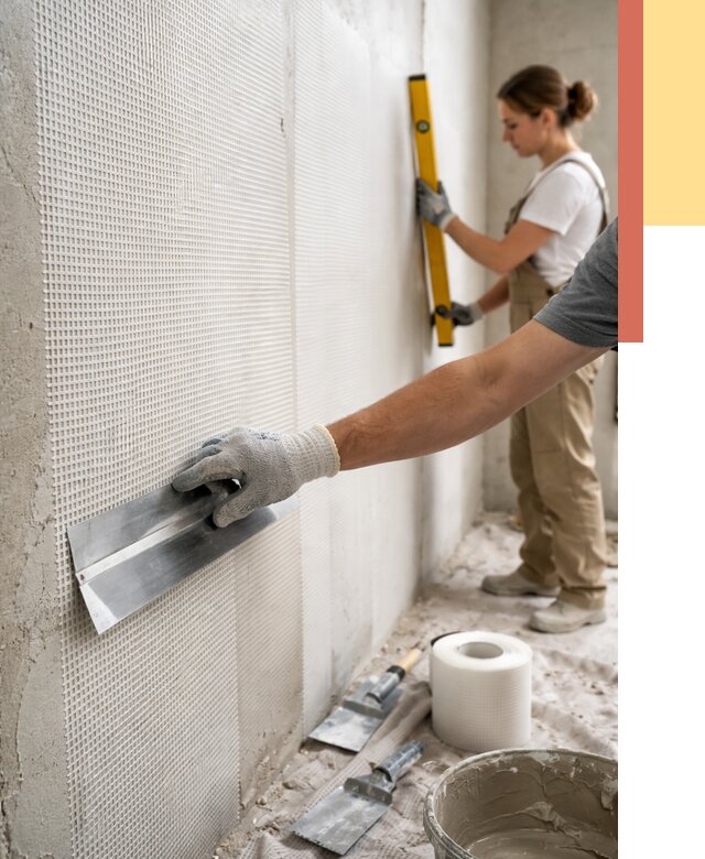 Армирование стен стеклосеткой в Кунгуре от 3282 руб. под ключ | ОТДЕЛОЧНИК-Кнг