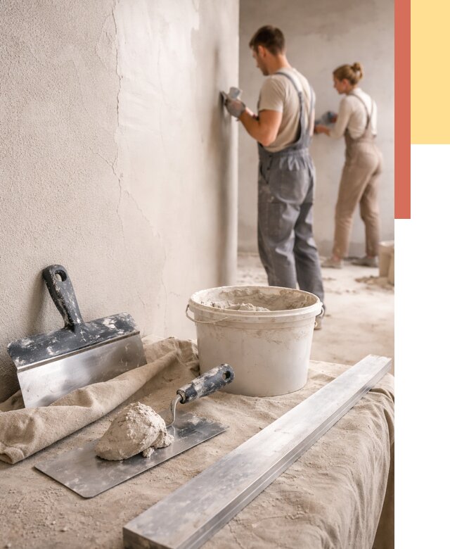 Штукатурка стен гипсовая в Кунгуре от 4615 руб/м2 — быстро и недорого | ОТДЕЛОЧНИК-Кнг