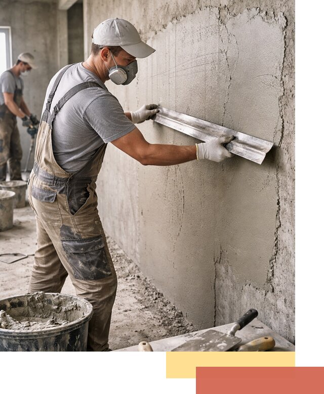 Штукатурка бетонных стен в Кунгуре качественно и долговечно