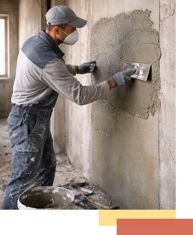 Штукатурка стен по сетке в Кунгуре под ключ качественно и быстро