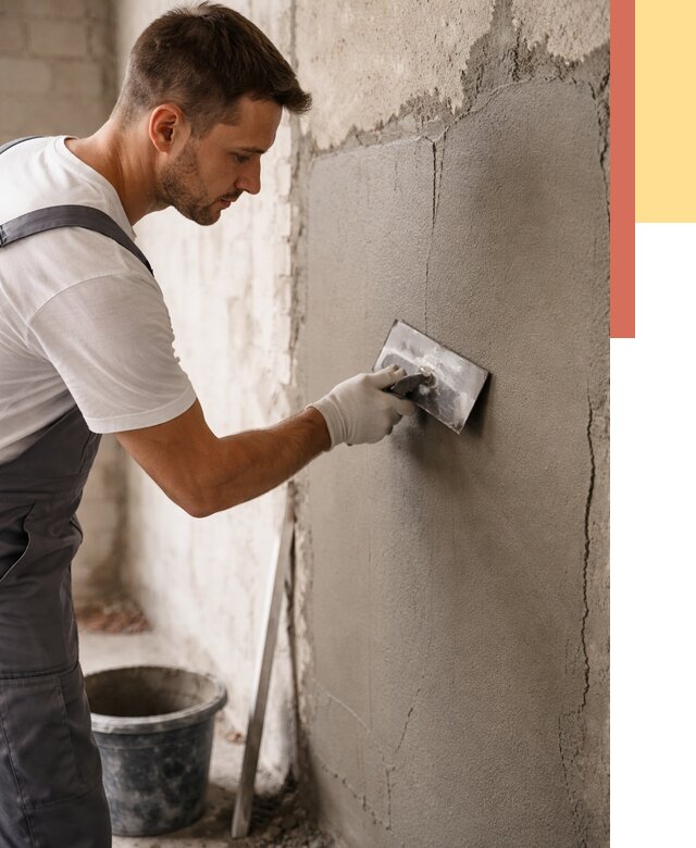 Штукатурка стен под плитку в Кунгуре от 4308 руб./м2 — выравнивание под плитку | ОТДЕЛОЧНИК-Кнг