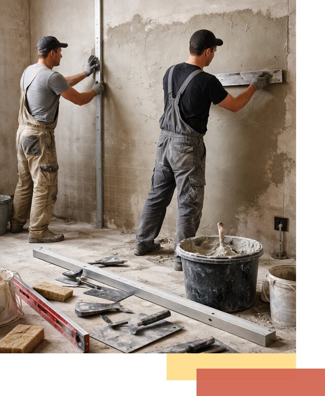 Профессиональная штукатурка стен под плитку в Кунгуре