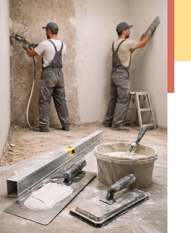 Штукатурка стен под обои в Кунгуре от 4615 руб./м2 — выравнивание под обои | ОТДЕЛОЧНИК-Кнг