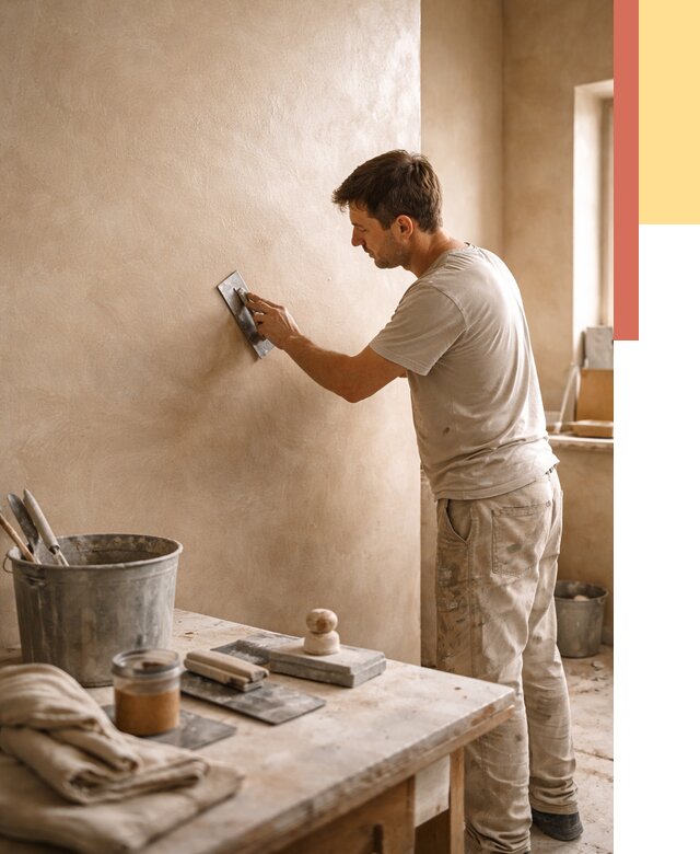 Марокканская штукатурка таделакт в Кунгуре под ключ от 4308 руб. | ОТДЕЛОЧНИК-Кнг