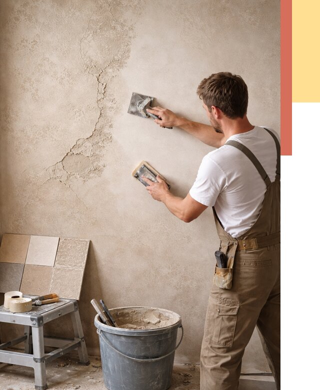 Ремонт декоративной штукатурки в Кунгуре от 4615 руб. под ключ | ОТДЕЛОЧНИК-Кнг