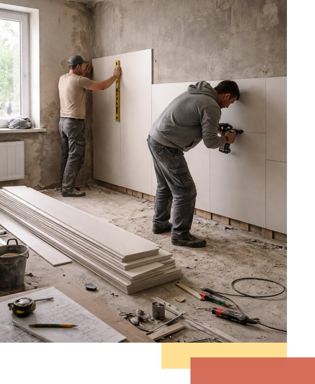 Монтаж ПВХ панелей на стены в Кунгуре качественно и быстро