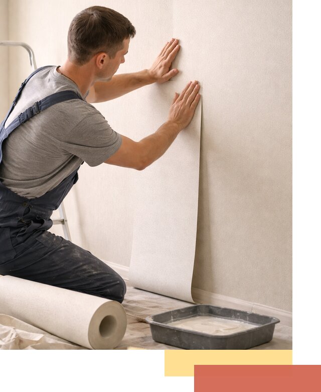 Поклейка флизелиновых обоев в Кунгуре качественно и быстро