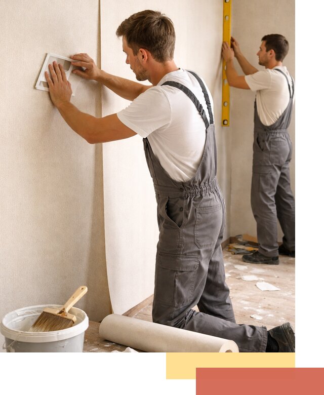 Поклейка бумажных обоев в Кунгуре качественно и недорого