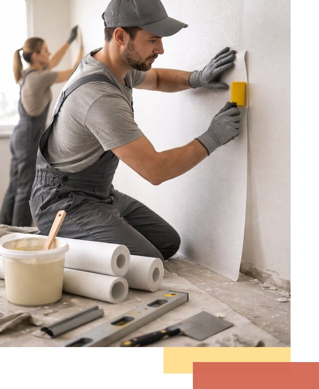 Поклейка стеклообоев профессионально в Кунгуре