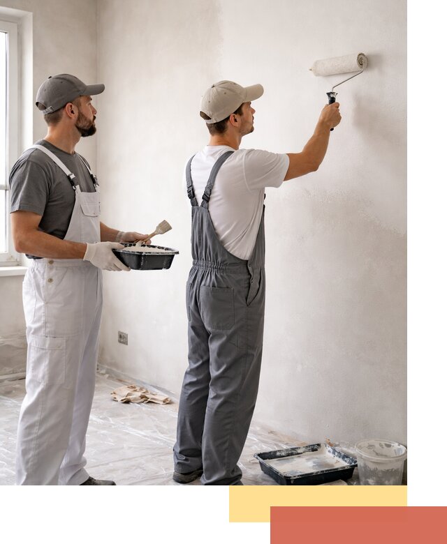 Покраска стен водоэмульсионной краской в Кунгуре