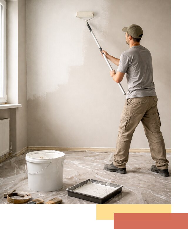 Покраска стен латексной краской в Кунгуре качественно и быстро