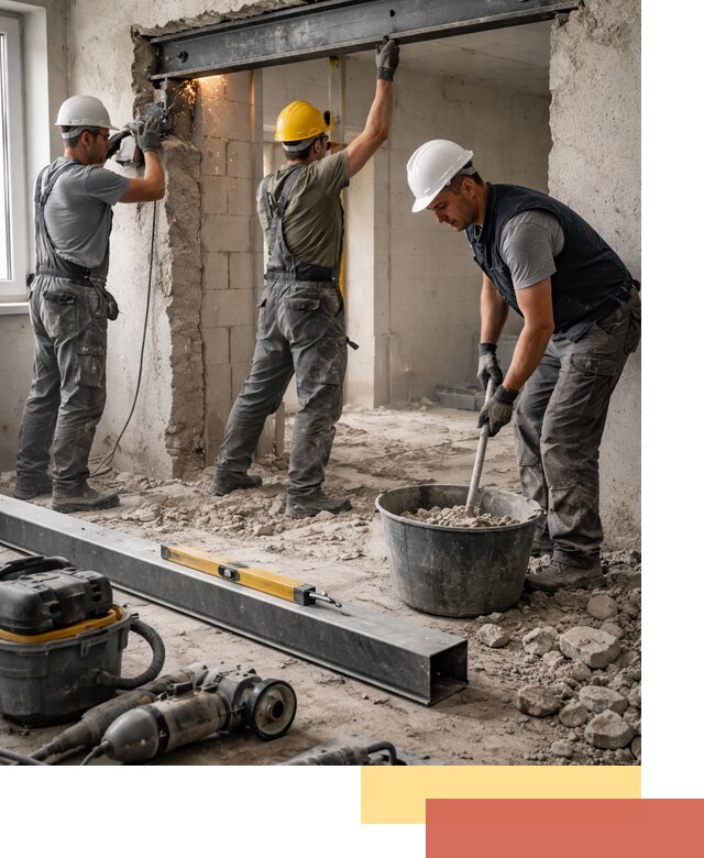 Создание проемов в стенах и несущих конструкциях в Кунгуре