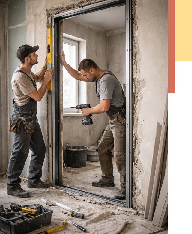 Закладка дверного проема в Кунгуре от 3590 руб. — быстро и недорого | ОТДЕЛОЧНИК-Кнг