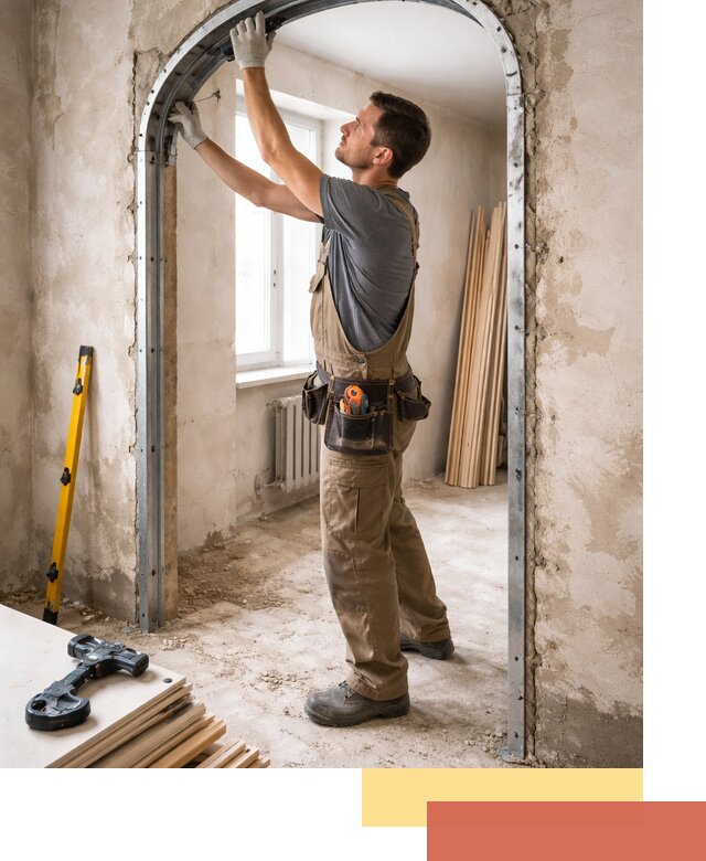 Устройство арочного проема в Кунгуре под ключ