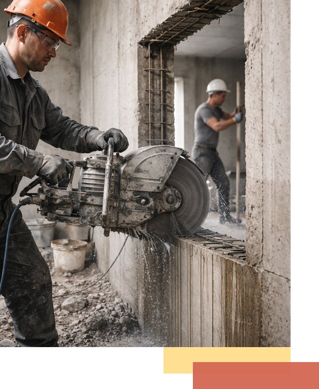 Алмазная резка проемов в Кунгуре быстро и точно