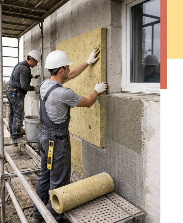 Утепление стен в Кунгуре от 4410 руб. под ключ — быстро и недорого | ОТДЕЛОЧНИК-Кнг