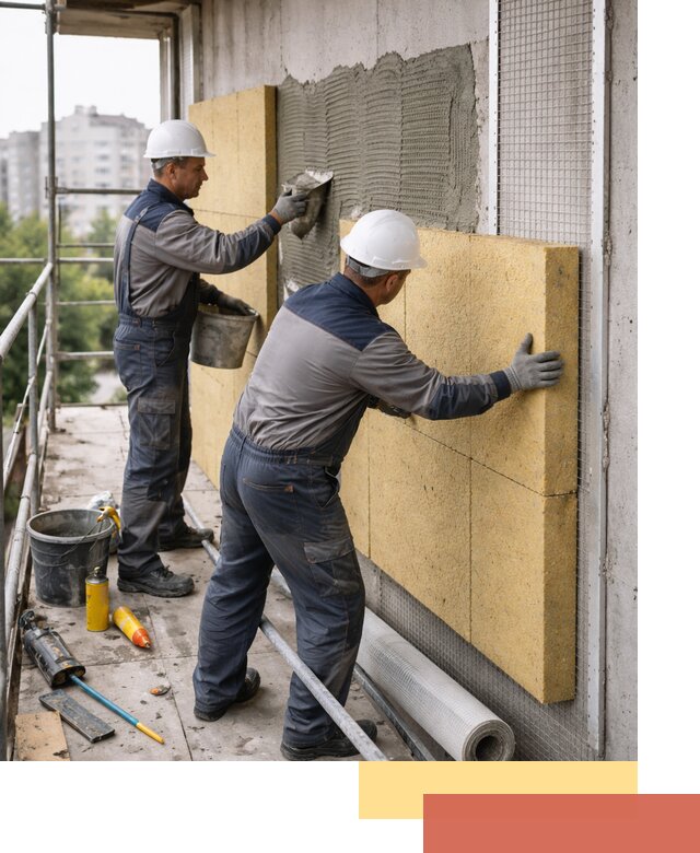 Утепление стен зданий и домов в Кунгуре качественно и надежно