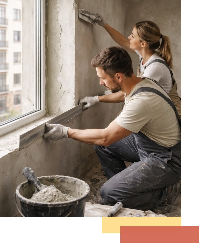 Штукатурка откосов дверей и окон профессионально в Кунгуре