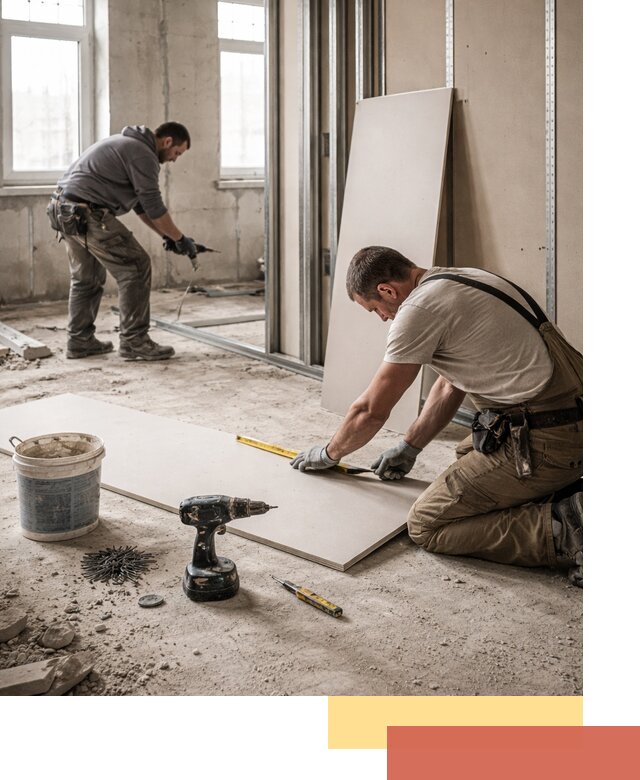 Кладка перегородок из ПГП под ключ в Кунгуре