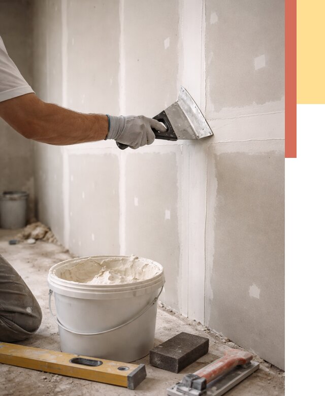 Шпаклевка перегородок из гипсокартона в Кунгуре от 2564 руб. — услуги ОТДЕЛОЧНИК-Кнг