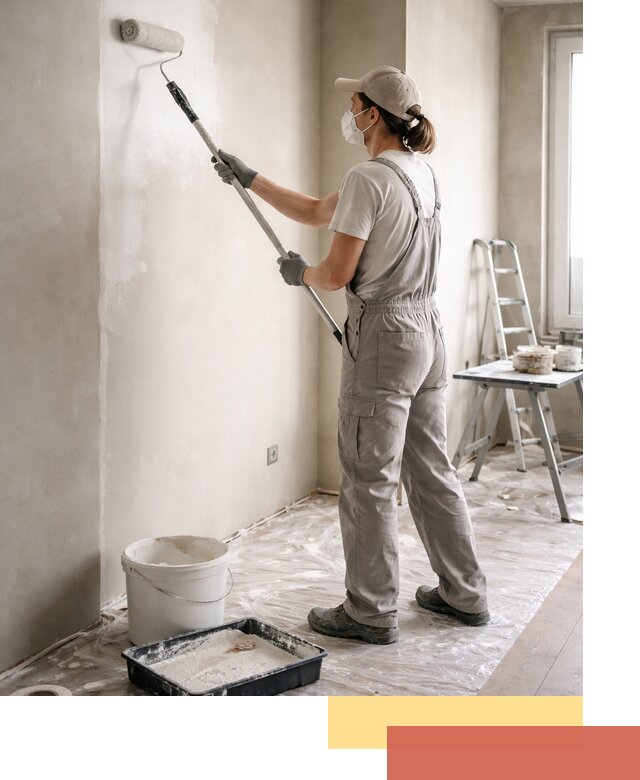 Покраска перегородок из гипсокартона в Кунгуре качественно и недорого