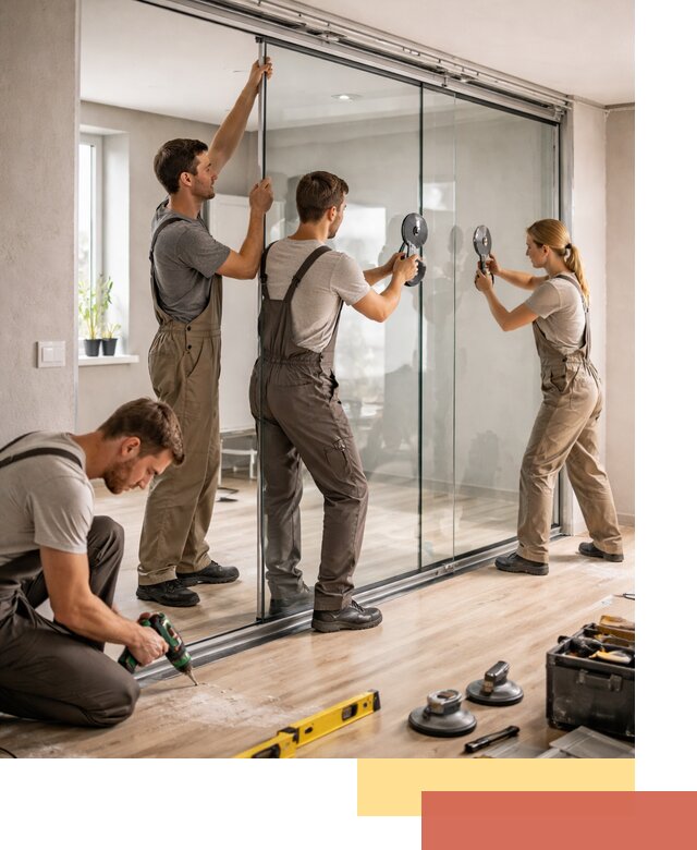 Изготовление стеклянных перегородок на заказ в Кунгуре