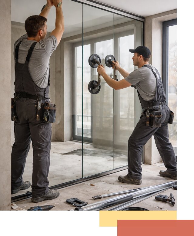 Цельностеклянные перегородки под ключ в Кунгуре