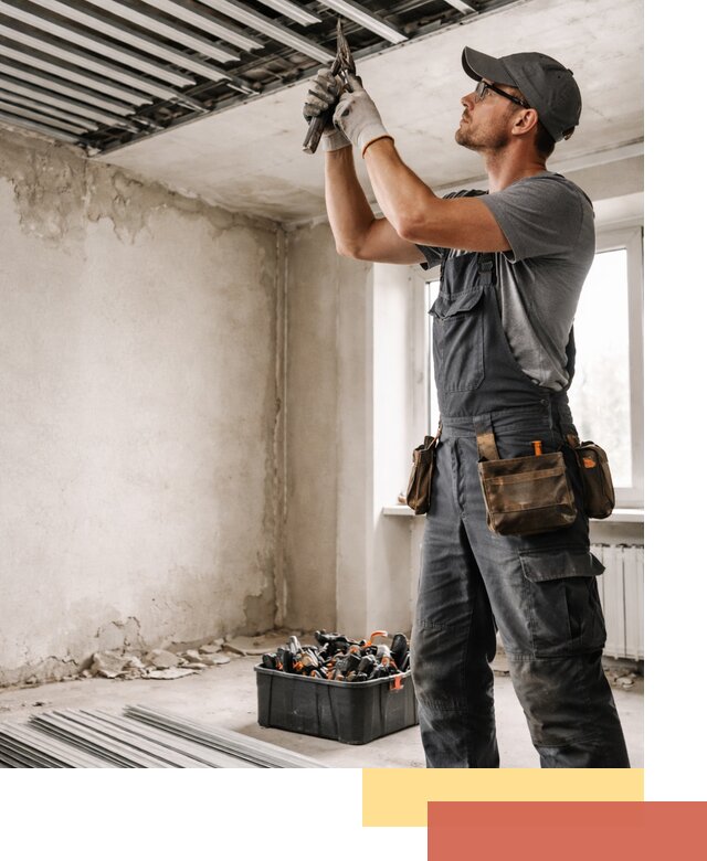 Демонтаж реечного потолка в Кунгуре быстро и аккуратно