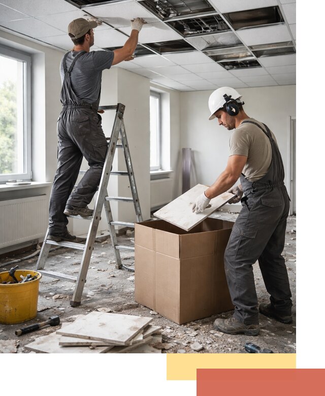 Демонтаж потолочной плитки в Кунгуре быстро и аккуратно