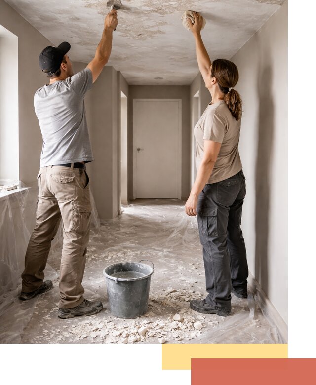 Удаление побелки с потолка в Кунгуре — быстро и аккуратно