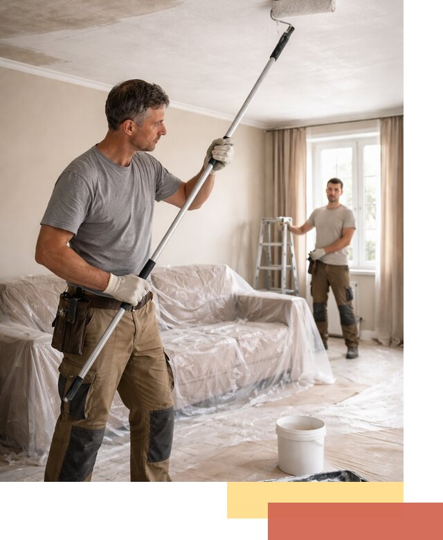 Грунтовка потолка в Кунгуре — подготовка под покраску и отделку