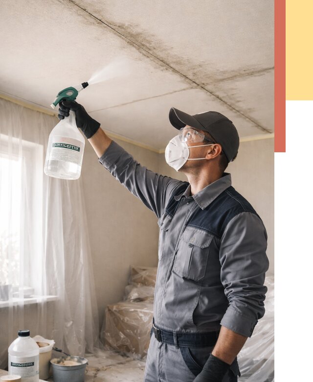 Антисептическая обработка потолка в Кунгуре от 2564 руб. | ОТДЕЛОЧНИК-Кнг