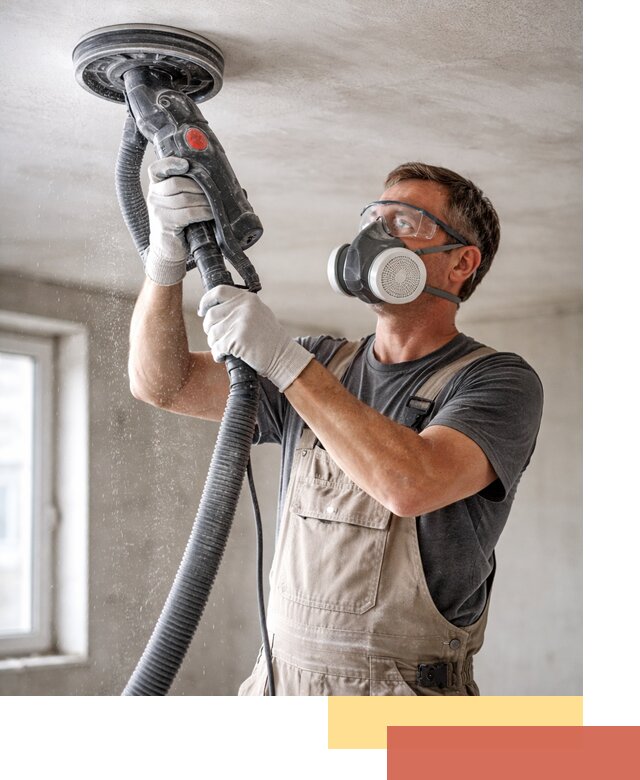 Шлифовка потолка в Кунгуре — качественная подготовка под отделку