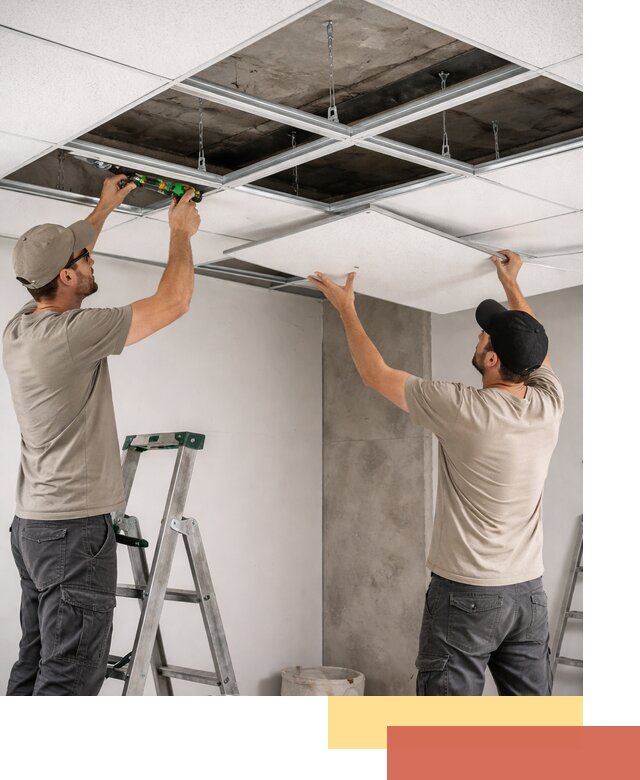 Монтаж потолка Армстронг под ключ в Кунгуре