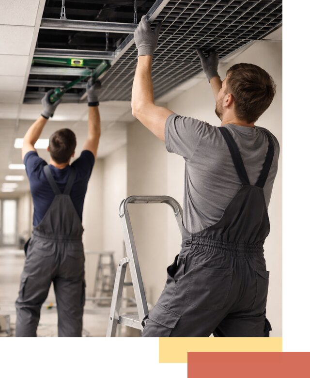 Монтаж потолка Грильято в Кунгуре: установка под ключ качественно