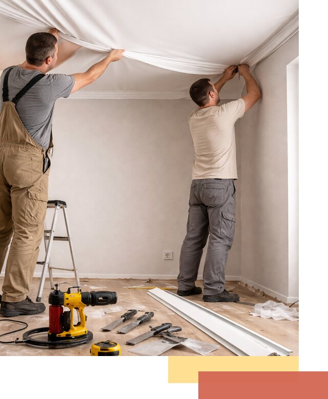 Монтаж ПВХ натяжного потолка в Кунгуре качественно и быстро