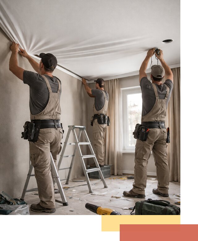 Монтаж матового натяжного потолка в Кунгуре качественно и быстро