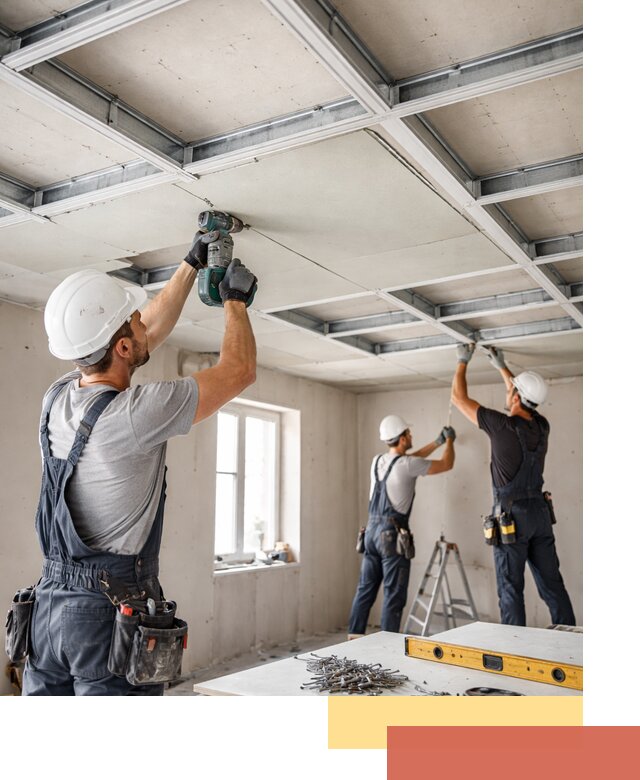 Кессонный потолок из гипсокартона под ключ в Кунгуре