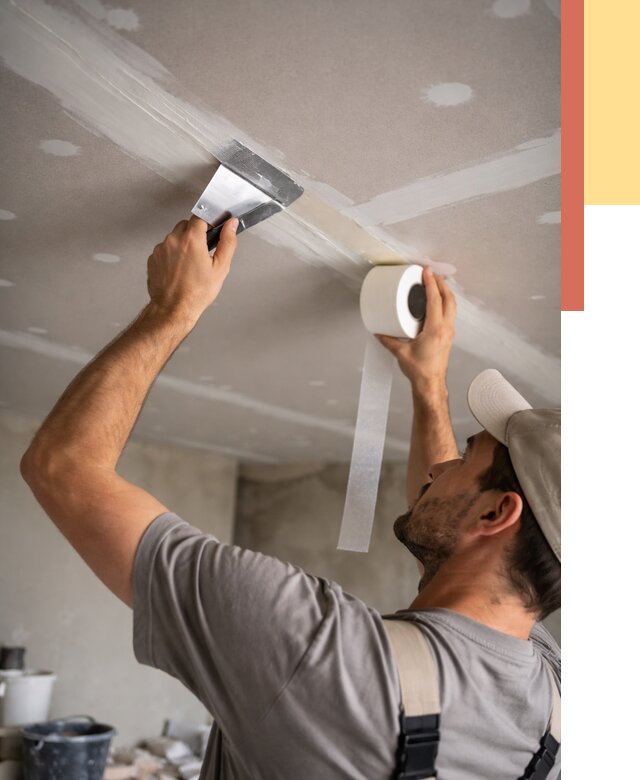 Обработка швов потолка ГКЛ в Кунгуре от 7692 руб. под ключ | ОТДЕЛОЧНИК-Кнг