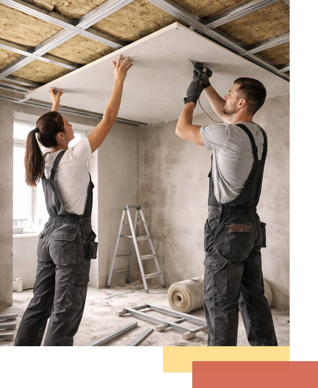 Звукоизоляция потолка из ГКЛ в Кунгуре профессионально и надежно