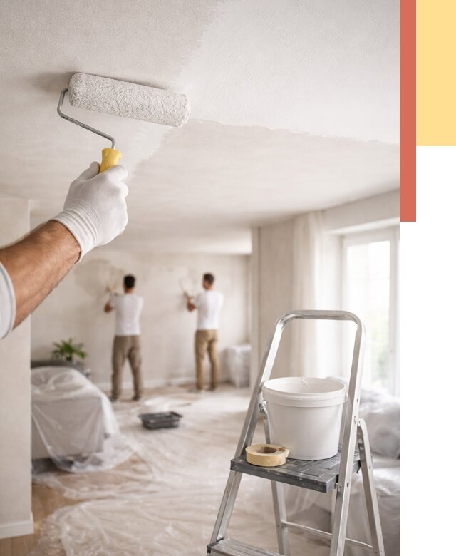 Покраска потолка акриловой краской в Кунгуре от 2564 руб. | ОТДЕЛОЧНИК-Кнг