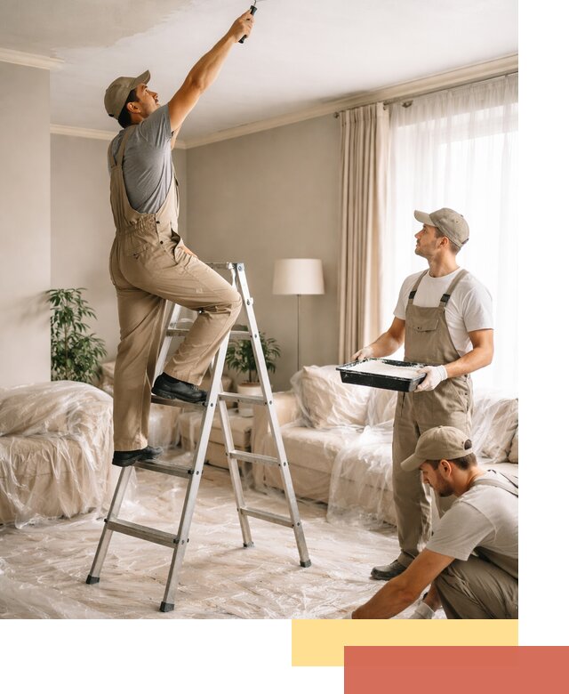 Покраска потолков акриловой краской в Кунгуре качественно и быстро