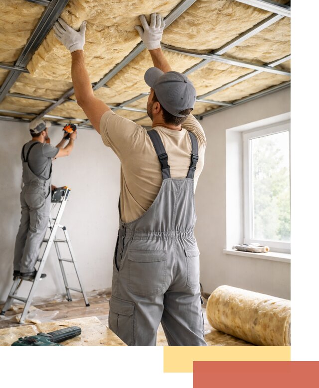 Утепление потолка под ключ в Кунгуре качественно и быстро