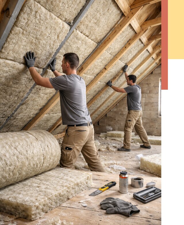 Утепление потолка минватой в Кунгуре от 1487 руб. — быстро и недорого | ОТДЕЛОЧНИК-Кнг