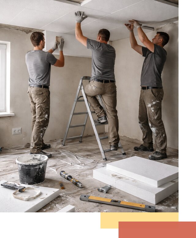 Утепление потолка пенопластом в Кунгуре быстро и качественно